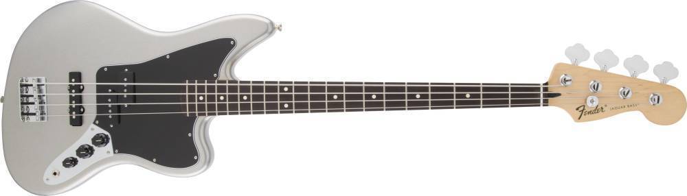 Standard Jaguar Bass - Ghost Silver, Rosewood