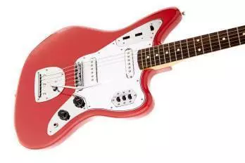 60\'s Jaguar, Fiesta Red Lacquer, Rosewood
