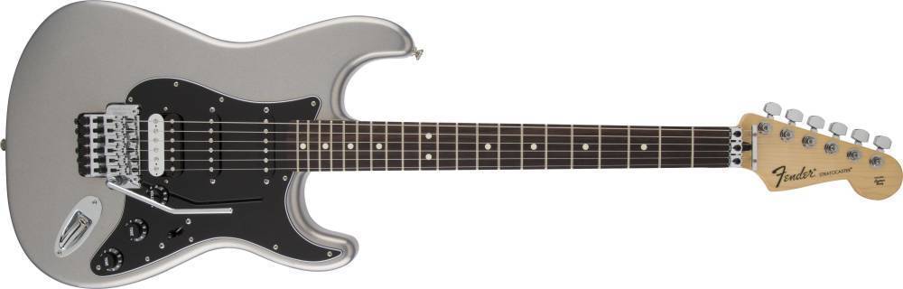 Standard Stratocaster HSS with Floyd Rose, Ghost Silver, Rosewood