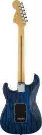LTD Ed. Sandblasted Stratocaster with Ash Body, Sapphire Blue Transparent, Maple