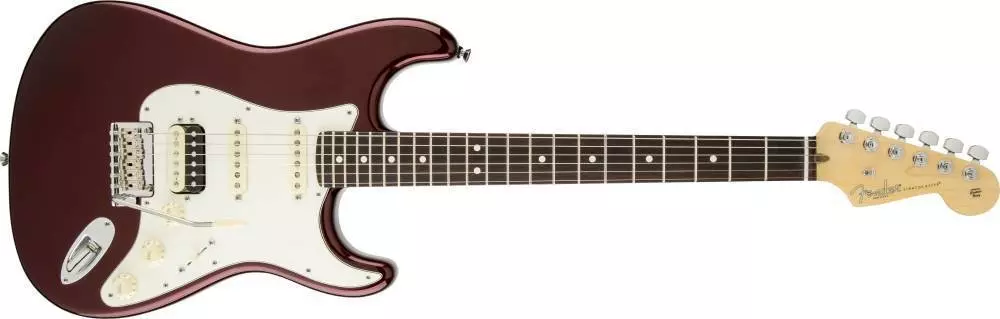 American Standard Stratocaster HSS Shawbucker Bordeaux Metallic, Rosewood
