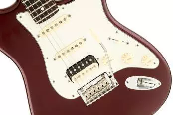American Standard Stratocaster HSS Shawbucker Bordeaux Metallic, Rosewood