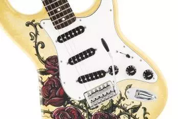 Special Edition David Lozeau Art Stratocaster, Rose Tattoo, Rosewood