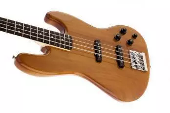 Deluxe Active Jazz Bass Natural Okoume