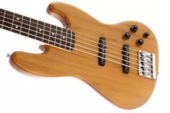 Deluxe Active Jazz Bass 5-String Natural Okoume