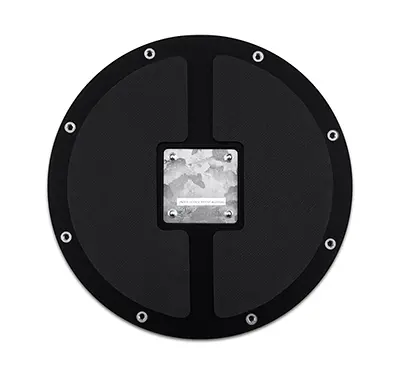 White S-Hoop Marching Pad with Snare Sounds - 14\'\'