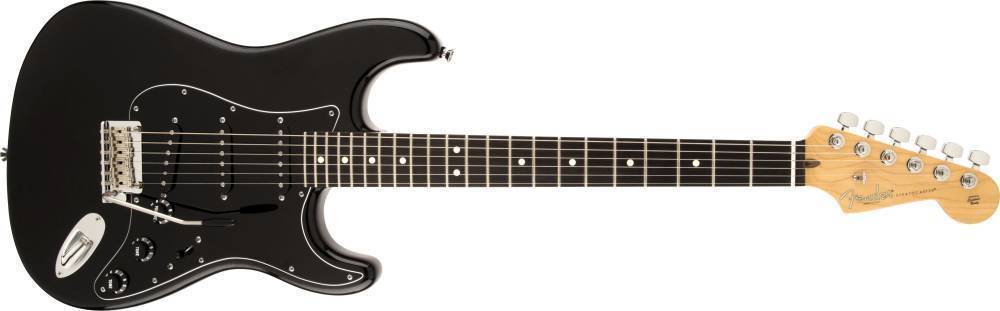 Limited Edition American Standard Blackout Stratocaster, Mystic Black, Ebony