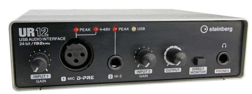 2x2 USB 2.0 Audio Interface with 1 x D-PRE and 192 kHz support