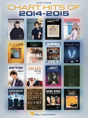 Hal Leonard - Chart Hits Of 2014-2015 - Easy Piano - Book