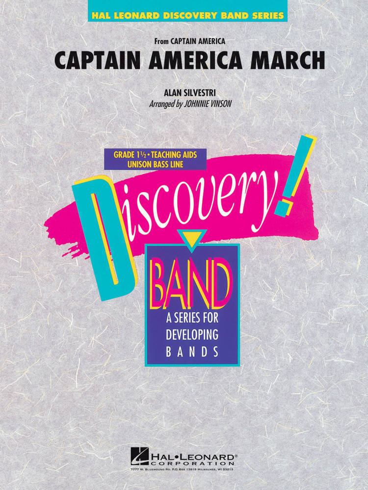 Captain America March - Silvestri/Vinson - Concert Band - Gr. 1.5