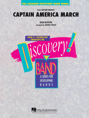 Hal Leonard - Captain America March - Silvestri/Vinson - Concert Band - Gr. 1.5