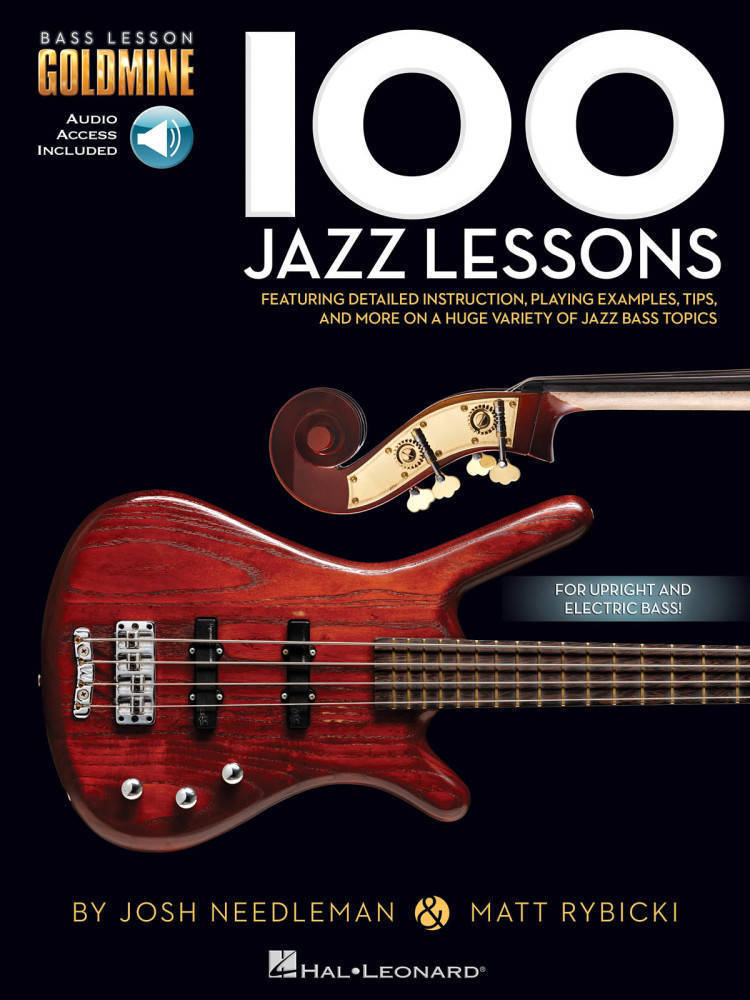 100 Jazz Lessons - Bass Guitar TAB/Audio Online