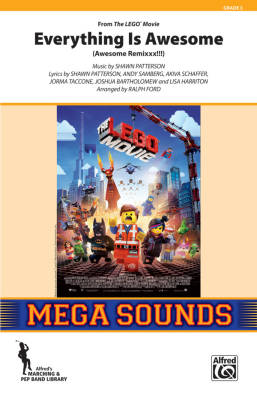 Alfred Publishing - Everything Is Awesome (from The Lego Movie) - Patterson/Ford - Marching Band - Gr. 3