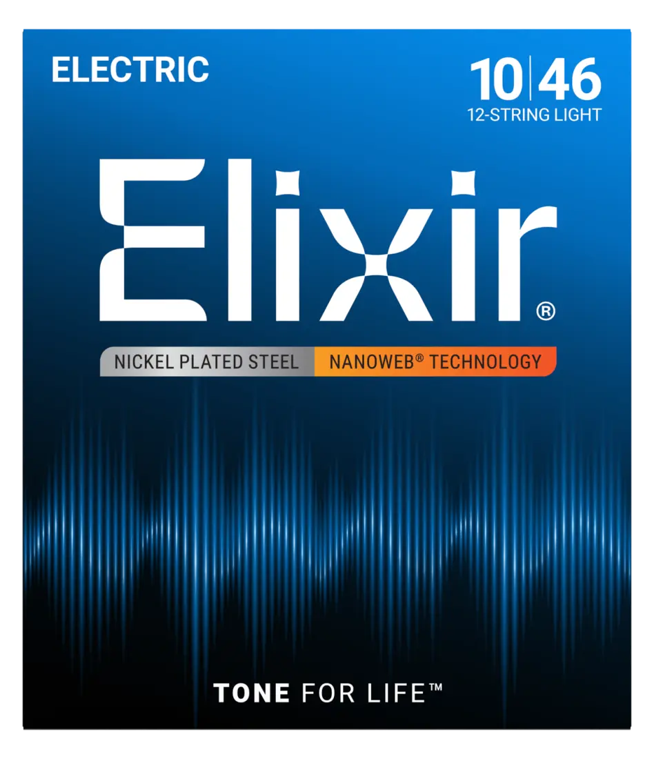 Electric Guitar Strings with NANOWEB Coating, 12-String Light