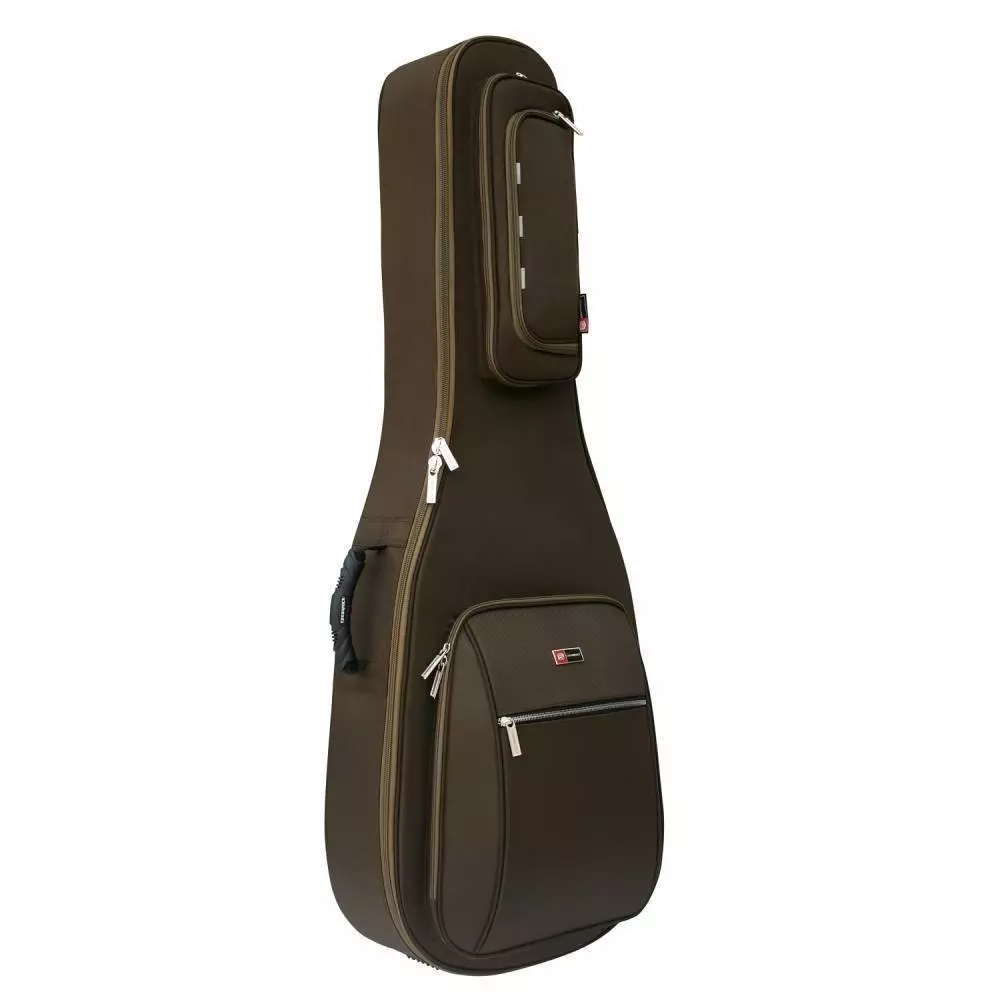 Deluxe Dreadnaught Acoustic Guitar Bag - Brown