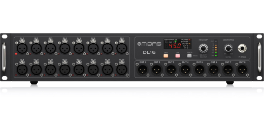 Midas - DL16 16/8 I/O Stage Box with 16 Midas Microphone Preamps