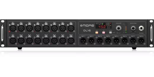 Midas - DL16 16/8 I/O Stage Box with 16 Midas Microphone Preamps