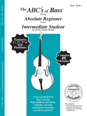 The ABCs Of Bass for The Absolute Beginner To The Intermediate Student, Book 1 - Rhoda - Book/CD