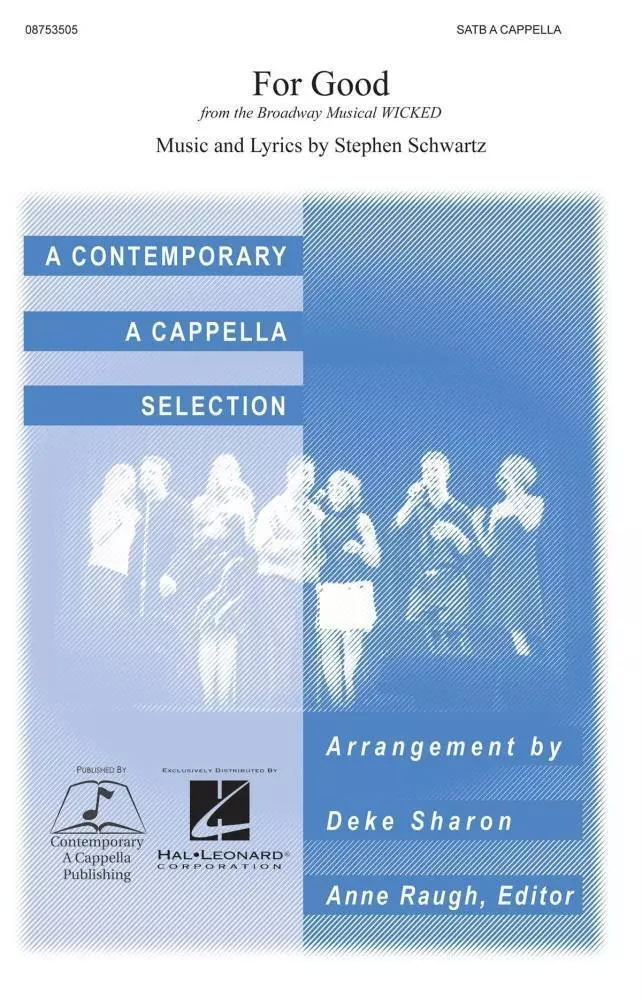 For Good (from Wicked) - Schwartz/Sharon - SATB