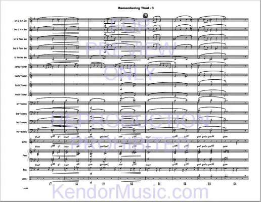 Remembering Thad - Shutack - Jazz Ensemble/Flugelhorn Feature - Gr. Easy