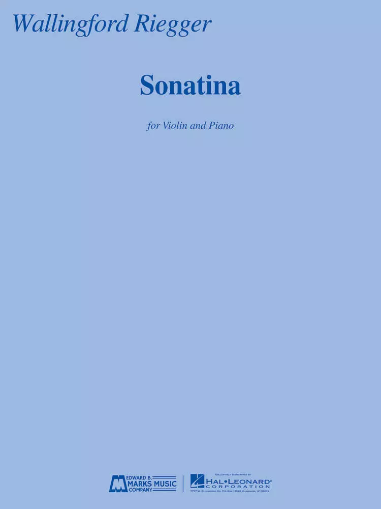 Sonatina - Riegger - Violin/Piano