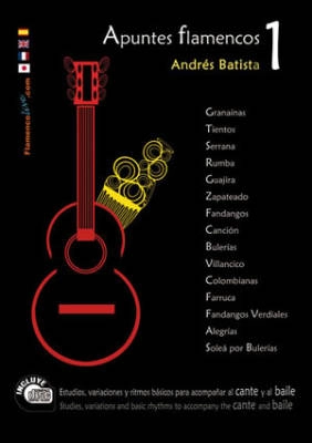 Mel Bay - Apuntes Flamencos, Vol. 1 - Batista - Guitar - Book/CD