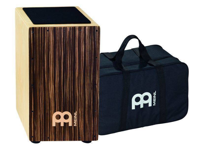 Traditional String Cajon with Bag - Striped Umber