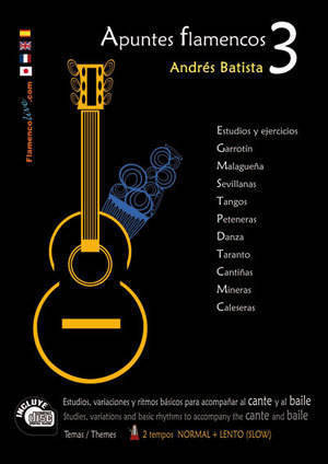 Apuntes Flamencos, Vol. 3 - Batista - Guitar - Book/CD