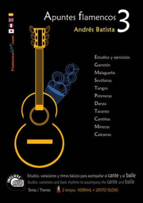 Mel Bay - Apuntes Flamencos, Vol. 3 - Batista - Guitar - Book/CD