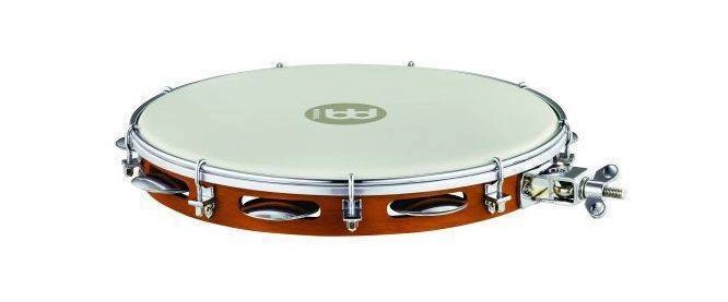 Traditional 12 inch ABS Pandeiro with Holder - True Feel Synthetic Head