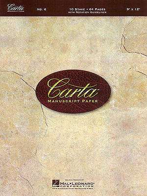 Hal Leonard - Carta Manuscript Paper: No.6 - 10 portes - Boudin