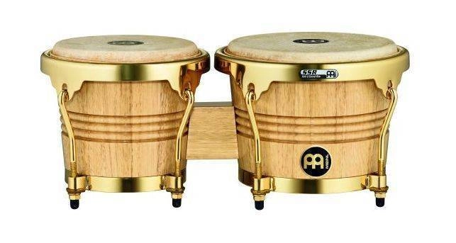 WB200 Wood Bongos - Natural with Gold Hardware