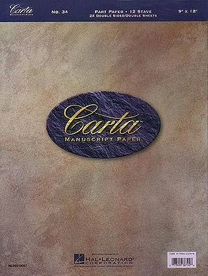 Hal Leonard - Carta Manuscript Paper: No. 34 - 12 Stave - Part Paper