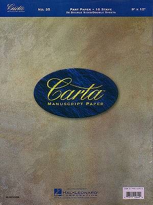 Hal Leonard - Carta Manuscript Paper: No. 35 - 16 Stave - Part Paper