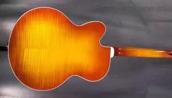 Venetian Solid Formed 17\'\' Archtop Jazz Guitar - Sunrise Teaburst