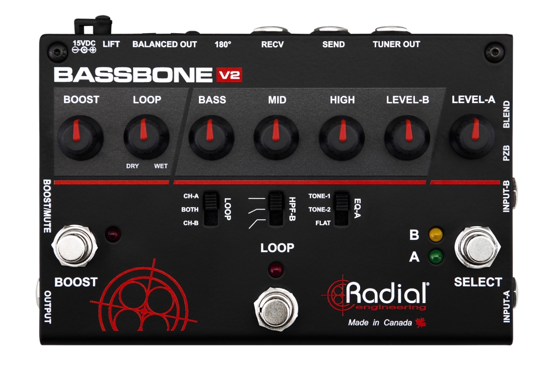 Bassbone V2 Bass Preamp and DI Box