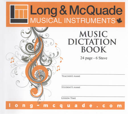Music Dictation Book - 6 Stave - 24 Page