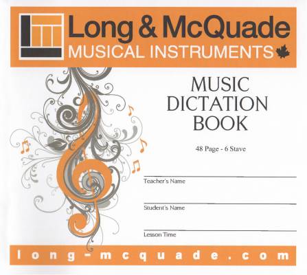 Long & McQuade - Music Dictation Book - 6 Stave - 48 Page