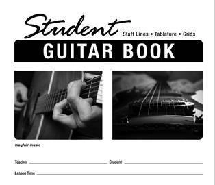 Student Guitar Book - Staff Lines/TAB/Grid - 24 Page