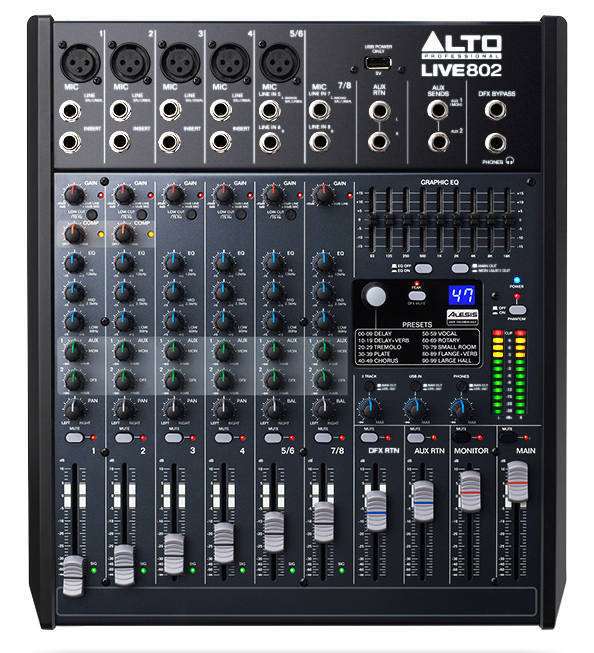 Live 802 8-Channel/2-Bus Unpowered Mixer