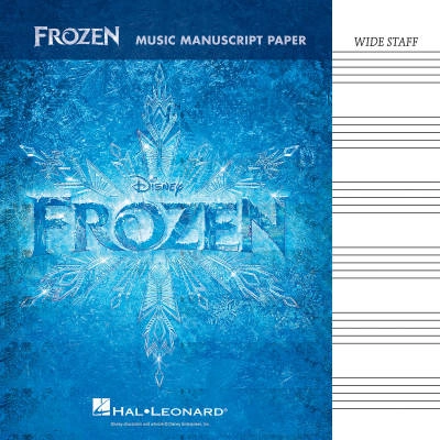Hal Leonard - Frozen - Music Manuscript Paper - 6 Wide Stave - 32 Page