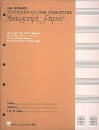 Hal Leonard - Guitar Tablature Manuscript Paper - Standard - 6 Stave\/8 Chord Diagrams - Book