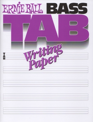 Ernie Ball - Bass TAB Writing Paper - 7 Stave - 48 page