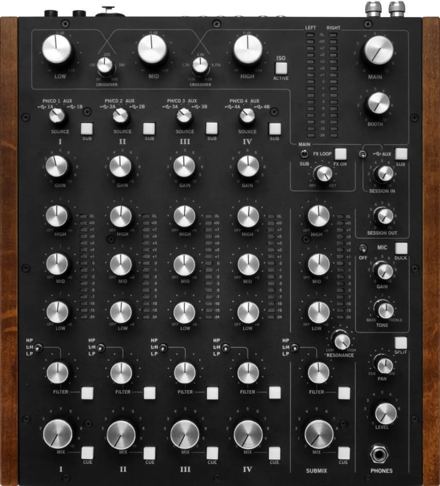 Rotary Mixer with Dual USB for DJ Sharing