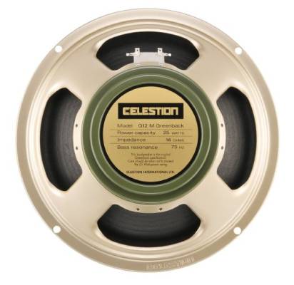 Celestion - G12M-25 Greenback 12 Speaker 16 Ohm