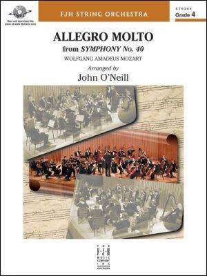 FJH Music Company - Allegro molto de la Symphonie no 40 - Mozart/ONeill - Orchestre  cordes - Gr. 4