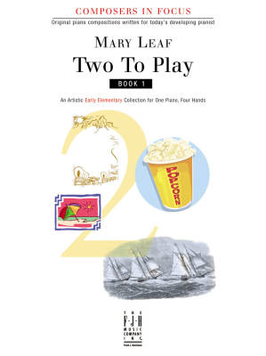 FJH Music Company - Two to Play, Book 1 - Leaf - Early Elementary Piano Duets (1 Piano, 4 Hands)