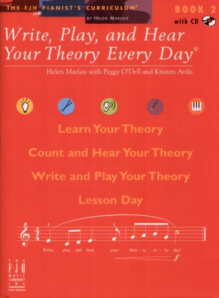 Write, Play, and Hear Your Theory Every Day, Book 2 - Marlais/O\'Dell/Avila - Book/CD