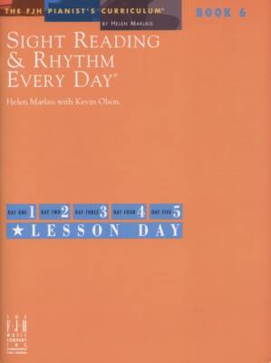 FJH Music Company - Sight Reading & Rhythm Every Day, Book 6 - Marlais/Olson - Piano