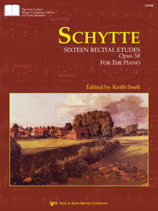 Sixteen Recital Etudes, Opus 58 - Schytte/Snell - Late Intermediate/Early Advanced Piano